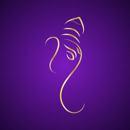Official logo-Shubh Astro-golden Ganesha based